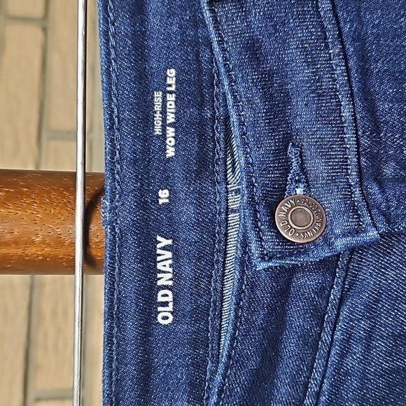 Ole Navy Wow Wide Leg Jeans Sz 16 High Rise - Picture 4 of 13